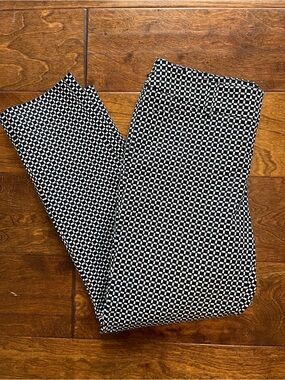 White House Black Market Black & White Checkered Trousers